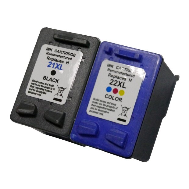 Set HP 21XL HP 22XL set inktcartridges inktbestellen.nl